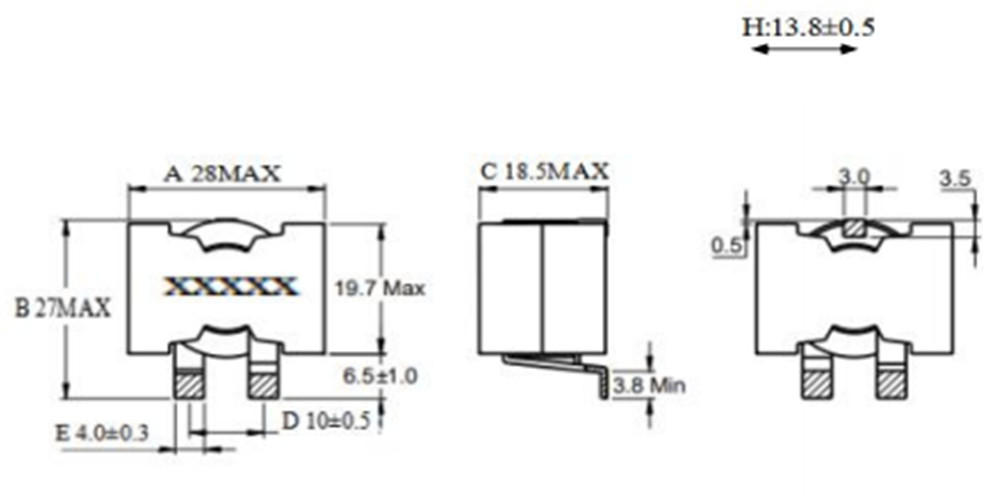 Inductor de potencia Bobina de alambre plano Inductor de cruce magnético-01 (3)